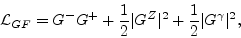 \begin{displaymath}{\cal L}_{GF} = G^-G^+ + \frac{1}{2}\vert G^Z\vert^2 + \frac{1}{2}\vert G^\gamma\vert^2,\end{displaymath}